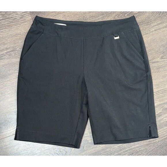 Greg Norman Golf Shorts Women's Size 6 Black 9" Inseam Stretch (285) - Picture 1 of 3